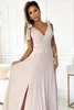 Numoco Formelle Frauenkleider Elena beige S Produktbild-Vorschau 3