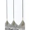 Three pendant lights hanging against a white background. Produktbild-Vorschau