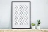 MuchoWow® MuchoWow® Gerahmtes Poster Blumen - Muster - Blau Produktbild-Vorschau 4