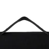 A close-up of a black fabric item with a black strap handle. Náhled obrázku produktu