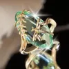 Schicker Damen-Fingerring mit Libellenblatt, oval, Produktbild-Vorschau 2