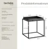 Product information and dimensions for a side table. Produktbild-Vorschau