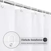 Sprchový záves Textil Extra Long White 200x220 Anti Mould Náhľad obrázku produktu 2