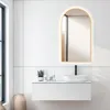 HOKO specchio da bagno ad arco LED 60x100 cm con cornice in Anteprima dell’immagine prodotto 11