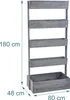 Relaxdays – podwyższona grządka, drewno, wymiary: 180 x 80 Podgląd zdjęcia produktu 4