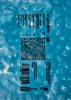 A close-up of a blue plastic bag with product information and a barcode printed on it. Produktbild-Vorschau
