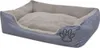 vidaXL Hundebett mit gepolstertem Kissen Größe XL Grau Produktbild-Vorschau 1