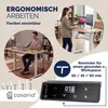 CASARIA® Bureau électrique réglable en hauteur beige 140 x Voir les images du produit 4