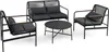 COSTWAY Polyrattan Gartenmöbel Set, Outdoor Lounge Möbel, Produktbild-Vorschau 1