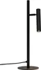 A black table lamp with a cylindrical shade is shown against a white background. Produktbild-Vorschau
