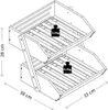 KESPER Küchenregal 2 Etagen Bambus 28x33x38cm Produktbild-Vorschau 4