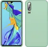 A product image showing a phone case for a Huawei P30 in green, displayed from the front and back.