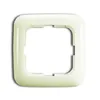 A single cream-colored frame for an electrical outlet or switch, presented on a white background. Anteprima dell’immagine prodotto