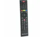 A black remote control is shown against a white background. Podgląd zdjęcia produktu