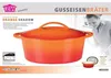 Gusseisen braadpan, ovaal, Orange Shadow, 33 x 25 cm Productafbeelding-voorbeeld 3