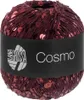 A ball of burgundy yarn with red sequins. Produktbild-Vorschau