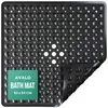 Avalo Badmat / Antislipmat Douche - 53x53CM - Zwart - Met Productafbeelding-voorbeeld 1