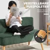 HOMCOM 2 Sitzer Sofa, Gepolsterte Couch mit Kordoptik, Produktbild-Vorschau 7