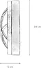 Außenleuchte Wand IP64 G9 Ø 14 cm Glas Messing massiv Produktbild-Vorschau 9