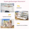AODEMOKO Kinderhochbett  mit 5 Schubladen, Spielzeugtruhe, Produktbild-Vorschau 3