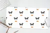 MuchoWow® Mauspad Mousepad Panda - Schwarz - Weiß - Muster Produktbild-Vorschau 5