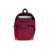 A Jansport backpack is shown from the front with its main compartment open, revealing a laptop inside. Anteprima dell’immagine prodotto