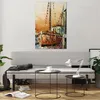 Bilder auf glas - Einteilig - Kutter Hafen Öl - 80x120cm - Produktbild-Vorschau 6