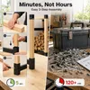 YARDIN, ensemble de 4 supports pour empiler le bois de Voir les images du produit 6