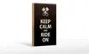 Holzschild Spruch 12x18cm Keep calm and ride on Produktbild-Vorschau 1