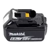 A black Makita 18V lithium-ion battery pack with white and yellow accents. Anteprima dell’immagine prodotto