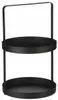 Sľudové dekorácie Etagere - H41 x Ø25 cm - Kov - Čierna Náhľad obrázku produktu 1