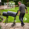 Grill wędzarniowy i węglowy LEHMANN 2 w 1 – 2 komory, Podgląd zdjęcia produktu 2