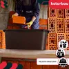 KOTARBAU® Mörtelkübel eckig 45 L Braun Kunststoff Produktbild-Vorschau 4