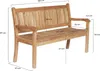 Teak Gartenbank Beaufort 150x50x92 cm, 3-Sitzer Bank, Produktbild-Vorschau 8