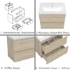 Waschtisch mit Unterschrank 60cm Alast Badmöbel Set Eiche Produktbild-Vorschau 3