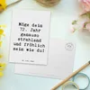 Mr. & Mrs. Panda Postkarte Spruch 72. Geburtstag Freude Produktbild-Vorschau 3