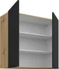 Mobile cucina superiore LUNARA - larghezza 80 cm, nero / Anteprima dell’immagine prodotto 2