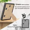 Comparison of picture frame mounting designs, showing one with a stand and another without. Produktbild-Vorschau