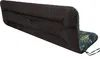 A long, dark brown cushion with a floral pattern on one end, laid out on a white background. Podgląd zdjęcia produktu