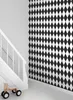 Origin Wallcoverings Tapete Karomuster Schwarz-Weiß 53 cm x Produktbild-Vorschau 2