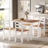 Set da pranzo HOMCOM, tavolo da pranzo, 4 sedie, set da Anteprima dell’immagine prodotto 2