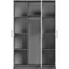 An open wardrobe with shelves and a hanging rod. Náhled obrázku produktu