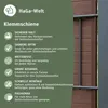 Klemmschienen Abschlussleiste für PE-Sichtschutzstreifen – Produktbild-Vorschau 4