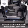 040 Parts Scarpiera NERO guida per VW T7 California Anteprima dell’immagine prodotto 7