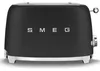Smeg TSF01PGEU Retro 50's Style 2-Slice Toaster Mattschwarz Produktbild-Vorschau 1