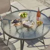 Runder Gartentisch Ø100 aus Stahl mit Tischplatte aus Produktbild-Vorschau 3