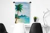 MuchoWow® Wandteppich Wandbehang Strand - Palme - Berg Produktbild-Vorschau 4