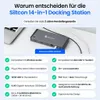 Siltcon® 14-in-1 USB-C Dockingstation mit 100W Adapter – 2x Produktbild-Vorschau 2