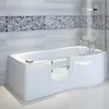 SKALI Badewanne mit Tür/Seniorenbadewanne 167,5 x 85/75 cm Produktbild-Vorschau 1