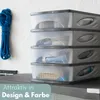 Schubladenbox A4 Ablagefächer Stapelbar Organizer Büro Produktbild-Vorschau 3